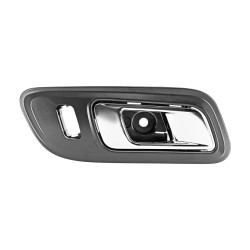 MANIJA INTERIOR FD INTERCEPTOR 13-18 CON HOYO PARA SEGURO CROMADA/NEGRA PLASTICO TWN HUSHAN DG1Z-5422600-AC Derecho Delantera