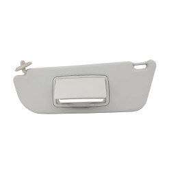 VISERA CV CHEVY JOY / POP / SWING / PICK UP 94-12 1 PIEZA CON ESPEJO SIN LUZ GRIS CLARO VINIPIEL BRA GENERICA TIPO ORIGINAL Izquierdo Delantera