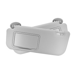 VISERA JUEGO 2 PIEZAS CON ESPEJO SIN LUZ GRIS PLASTICO MANIJAUTO TIPO ORIGINAL Derecho/Izquierdo Delantera