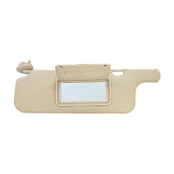 VISERA CON GANCHO 1 PIEZA CON ESPEJO SIN LUZ BEIGE PLASTICO CHIN MANIJAUTO TIPO ORIGINAL Izquierdo Delantera