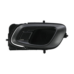 MANIJA INTERIOR 1 PIEZA CORRUGADA NEGRA PLASTICO CON CAZUELA IND GENERICA Izquierdo Trasera