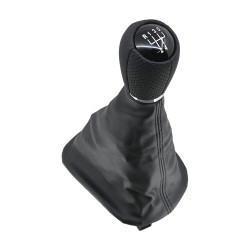 PERILLA ST LEON 01-05 ST TOLEDO 99-05 FUNDA CON PERILLA NEGRO/PLATA 5 VELOCIDADES VINIPIEL CHN