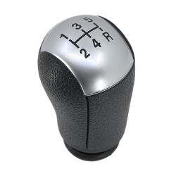 PERILLA FD FOCUS 04-12 FD MUSTANG 05-12 FD MONDEO 00-07 FD TRANSIT 06-12 FD FIESTA 02-08 DE PALANCA NEGRO/PLATA 5 VELOCIDADES PIEL SINTETICA CHN 4M51-A045B79
