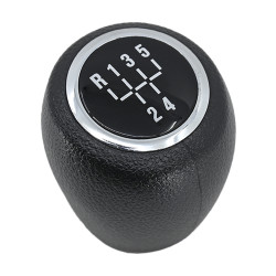 PERILLA CV CRUZE 08-12 CV AVEO 02-17 DE PALANCA NEGRA/CROMO 5 VELOCIDADES PIEL SINTETICA TIPO ORIGINAL CHN