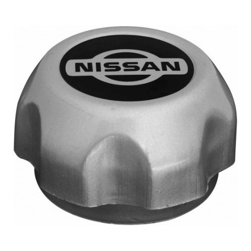 TAPON RIN NISSAN X Terra Metalico GRIS (Alto 6 cm.)