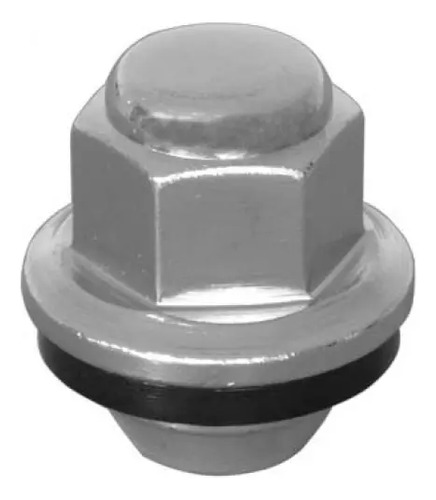 TUERCA CROMADA RIN NISSAN Sentra Rin de Aluminio Rosca 12 x 1.25 Hexagono 53/64" = 21 mm. Altura 1" 11/32" = 34 mm.