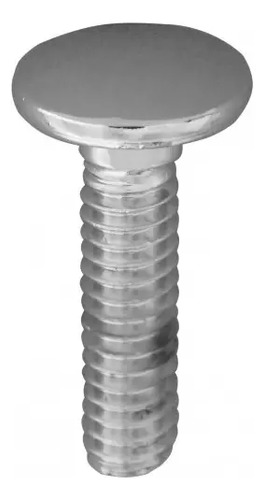 TORNILLO PARA DEFENSA CROMADO Cabeza redonda 1/4" x 1" (10 pzas)