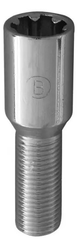 BIRLO CROMADO RUEDA PARA RIN 14 x 1.5 mm. Tipo Tunner Altura 6.3 cm. 7 Puntas