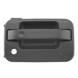 MANIJA EXTERIOR FD F-150/LOBO 04-14 CON HOYO PARA LLAVE CORRUGADA NEGRA PLASTICO TWN HUSHAN 9L3Z-1522404-BA Derecho Delantera