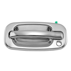 MANIJA EXTERIOR CV SILVERADO 99-06/SUBURBAN/TAHOE/SONORA 00-06/AVALANCHE 02-06 GM SIERRA 99-06/YUKON 00-06 CV CHEYENNE 99-06 CON HOYO PARA LLAVE CROMADA PLASTICO TWN HUSHAN Izquierdo Delantera