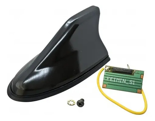 ANTENA UNIVERSAL para Toldo tipo Tiburón NEGRA con cable receptor de señal