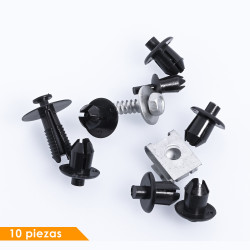 (10 PZ) KIT GRAPAS GUARDAFANGO DELANTERO CV ASTR-A 98-05