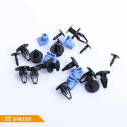 (22 PZ) KIT GRAPAS GUARDAFANGO DELANTERO CV CRUZ-E 11-16