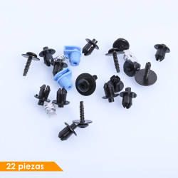 (22 PZ) KIT GRAPAS GUARDAFANGO DELANTERO CV CRSA 02-12