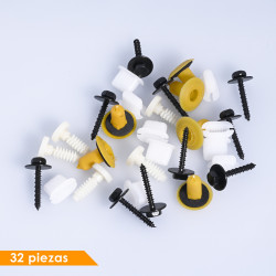 (32 PZ) KIT GRAPAS MOLDURA ARCO DELANTERA RAN 700 Adventure 15-22