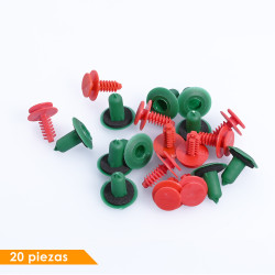 (20 PZ) KIT GRAPAS MOLDURA PUERTA DELANTERA FT UNO Way 11-21