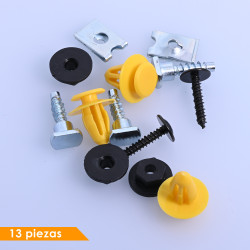 (13 PZ) KIT GRAPAS MOLDURA ARCO FD ECSPORT 03-12