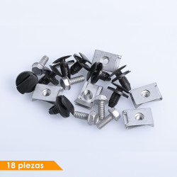 (18 PZ) KIT GRAPAS GUARDAFANGO DELANTERO PG 307 02-12