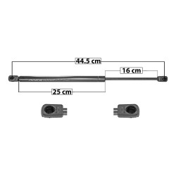 AMORTIGUADOR VIDRIO TRASERO CV SUBURBAN/TAHOE 92-99 CD ESCALADE ESV 99-00 44.5 25 16 ENTRADA TIPO 9 ENTRADA 2 TIPO 9 408 91.72 41.6 348 78.23 35.48 SPART 8133 TUR