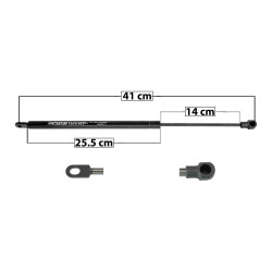 AMORTIGUADOR VIDRIO TRASERO IN QX56 04-10 NS ARMADA 04-15 41 25.5 ENTRADA TIPO 2 ENTRADA 2 TIPO 1 180 40.47 18.36 120 26.98 12.24 SPART 8396 TUR