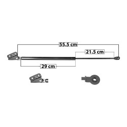 AMORTIGUADOR 5TA PUERTA HD CR-V 02-06 55.5 29 21.5 ENTRADA TIPO 21 ENTRADA 2 TIPO 10 100 22.48 10.2 160 35.97 16.32 SPART 6723 TUR