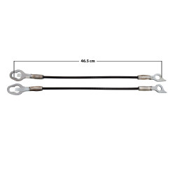 CABLES DE TAPA DG PICK UP 86-93 JUEGO 46.5CM MEX