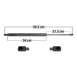 AMORTIGUADOR 5TA PUERTA VW SHARAN 95-00 59.5 34 21.5 ENTRADA TIPO 9 ENTRADA 2 TIPO 9 770 173.1 78.52 830 186.59 84.64 SPART 6293 TUR Derecho/Izquierdo