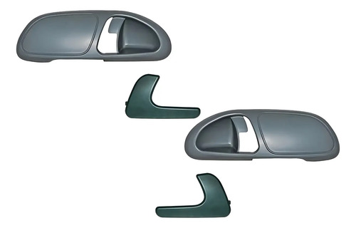 00-05 Pointer Par Biseles + Manijas Int Manual Gris Traseros
