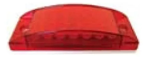 PLAFON RECTANGULAR Sin Bisel (Luz Led Fija-Estrobo) 12-24v con 21 Leds 5.1 X 15.8 cm ROJO