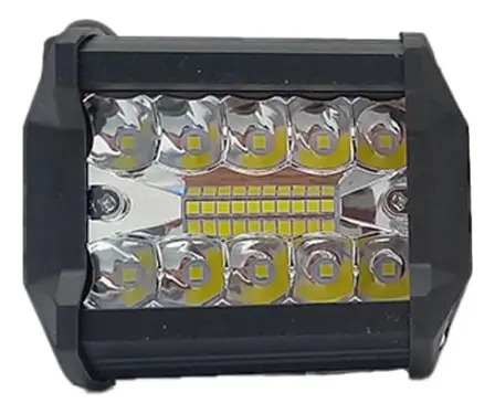 FARO RECTANGULAR (Luz Led Fija-Estrobo) 12v con 20 Leds BLANCO 4.8 x 6.3 cm (2 pzas)