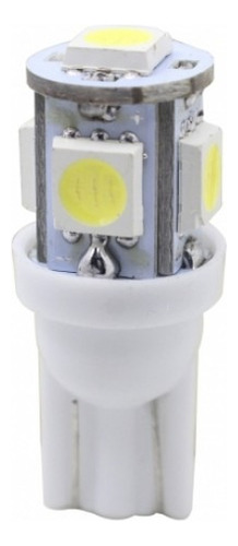 FOCO PELLIZCO Con 5 hiper leds TIPO MAZORCA (2 piezas) LUZ BLANCA
