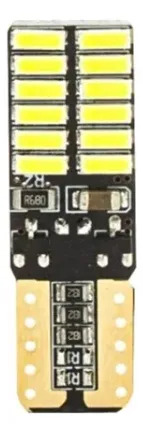 FOCO PELLIZCO Con 24 leds 3014 y CANBUS ROJO (2 Piezas)