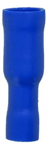 TERMINAL PARA CABLE AISLADA Enchufe Redonda Chica Azul (50 pzas)