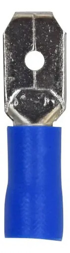 TERMINAL PARA CABLE AISLADA DE ENCHUFE Espada Macho Azul (50 pzas)