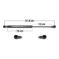 AMORTIGUADOR COFRE BW SERIE 5 525I 04-07/M5 06-10 31.8 16 12 ENTRADA TIPO 1 ENTRADA 2 TIPO 1 360 80.93 36.71 300 67.44 30.59 SPART SP-8866 TWN TUR Derecho/Izquierdo