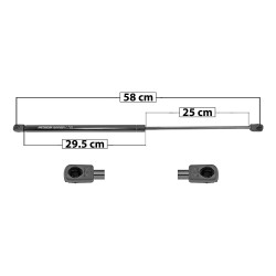 AMORTIGUADOR COFRE MN MINI COOPER XUV 02-06/SEDAN 05-08/HATCHBACK 02-06 58 29.5 25 ENTRADA TIPO 9 ENTRADA 2 TIPO 9 300 67.44 30.59 240 53.95 24.47 SPART SP-6415 TUR Derecho/Izquierdo