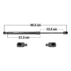 AMORTIGUADOR 5TA PUERTA RN DUSTER 10-17 40.5 21.3 15.5 ENTRADA TIPO 9 ENTRADA 2 TIPO 9 585 131.51 59.65 645 145 65.77 SPART SP-8438 TUR Derecho/Izquierdo
