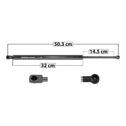 AMORTIGUADOR 5TA PUERTA TY RAV4 13-18 50.3 32 14.5 ENTRADA TIPO 1 ENTRADA 2 TIPO 9 790 177.6 80.56 850 191.09 86.68 SPART 7368 TUR Derecho/Izquierdo