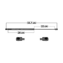 AMORTIGUADOR 5TA PUERTA VW POLO 15-22 53.7 28 22 ENTRADA TIPO 9 ENTRADA 2 TIPO 9 325 73.06 33.14 385 86.55 39.26 SPART 6892 TUR Derecho/Izquierdo