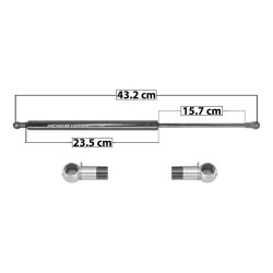 AMORTIGUADOR 5TA PUERTA HD FIT 09-14 43.2 23.5 15.5 ENTRADA TIPO 5 ENTRADA 2 TIPO 5 505 113.53 51.5 565 127.07 57.64 SPART 8244 TUR Derecho/Izquierdo