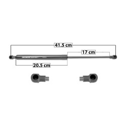 AMORTIGUADOR 5TA PUERTA HD FIT 06-08 41.5 20.5 17 ENTRADA TIPO 1 ENTRADA 2 TIPO 1 470 105.66 530 119.15 SPART 8371 TUR Derecho/Izquierdo
