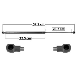 AMORTIGUADOR 5TA PUERTA HD HR-V 16-18 57.3 32.5 20.8 ENTRADA TIPO 1 ENTRADA 2 TIPO 1 470 105.66 47.93 530 119.14 54.04 SPART SP-6516 TUR Derecho/Izquierdo