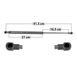 AMORTIGUADOR 5TA PUERTA TY YARIS HATCHBACK 18-20 41.5 21 16.5 ENTRADA TIPO 1 ENTRADA 2 TIPO 1 460 103.41 46.91 520 116.9 53.02 SPART 7490 TUR