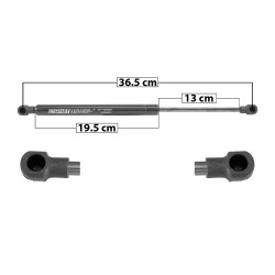 AMORTIGUADOR COFRE VW CADDY 14-20 36.5 19.5 13 ENTRADA TIPO 1 ENTRADA 2 TIPO 1 590 132.64 60.16 530 119.15 54.05 SPART 8960 TUR 8K5 823 359 Derecho