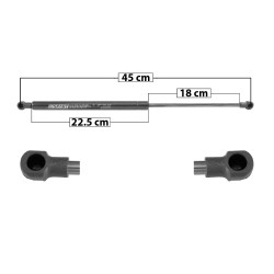 AMORTIGUADOR 5TA PUERTA TY PRIUS 16-18 PARA LIMPIADOR TRASERO 45 22.5 18 ENTRADA TIPO 1 ENTRADA 2 TIPO 1 510 114.65 52 570 128.14 58.12 SPART 68950-0W860 8122 TUR Derecho/Izquierdo