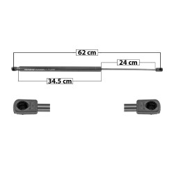 AMORTIGUADOR 5TA PUERTA PG RIFTER 18-20/PARTNER TEPEE 09-15/GRAND RAID 10-12 CON VIDRIO TRASERO FIJO 62 34.5 24 ENTRADA TIPO 9 ENTRADA 2 TIPO 9 550 123.64 56.08 610 137.13 62.2 SPART 8731.R9 5858 TUR Derecho/Izquierdo
