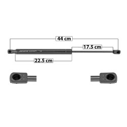 AMORTIGUADOR 5TA PUERTA VW GOLF 2P/4P/GTI 10-14 44 22.5 17.5 ENTRADA TIPO 9 ENTRADA 2 TIPO 9 520 116.9 53.02 580 130.39 59.14 5K6827550B SPART 8195 TUR Derecho/Izquierdo