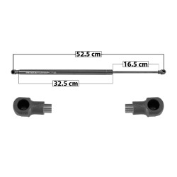 AMORTIGUADOR 5TA PUERTA MZ CX-3 16-21 52.5 32.5 16.5 380 85.42 38.75 420 94.42 42.83 SPART 6822 TUR Derecho/Izquierdo Trasera