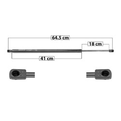 AMORTIGUADOR 5TA PUERTA TY HIGHLANDER 20-22 MANUAL 64.5 42 18 0.00 0.00 710 159.62 72.40 SPART TUR Derecho/Izquierdo Trasera