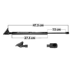 AMORTIGUADOR 5TA PUERTA JP GRAND CHEROKEE 93-98 47.5 27.5 15 ENTRADA TIPO 6 ENTRADA 2 TIPO 9 842 189.3 85.86 902 202.79 91.98 MANIJAUTO 7877 TUR Izquierdo